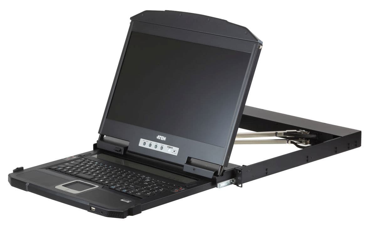 ATEN console, 18.5" LED LCD, HDMI, DVI, VGA, 19"
