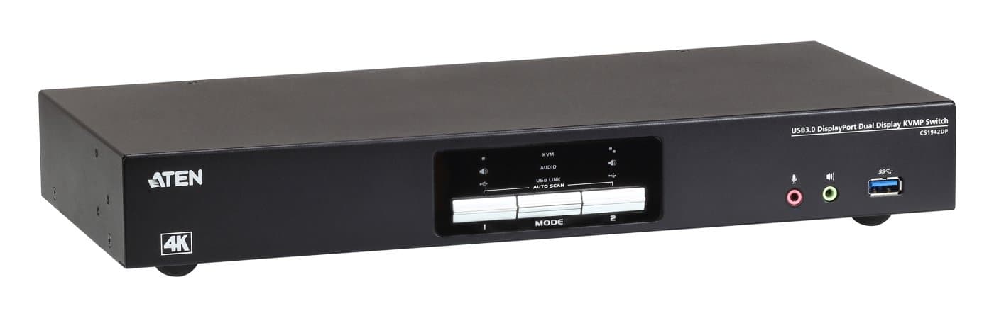 ATEN 2-port USB3.1, 4K, DisplayPort Dual Disp. KVM