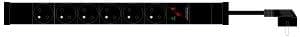 PDU Maxbert   7x230V,1U,19", přepěťová ochrana