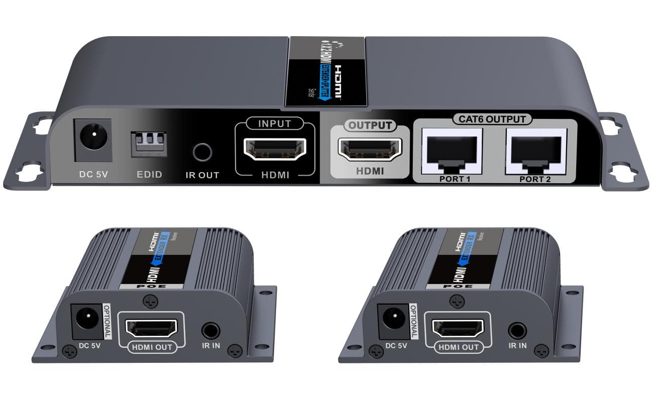 PremiumCord HDMI 1-2 splitter+extender po CAT6