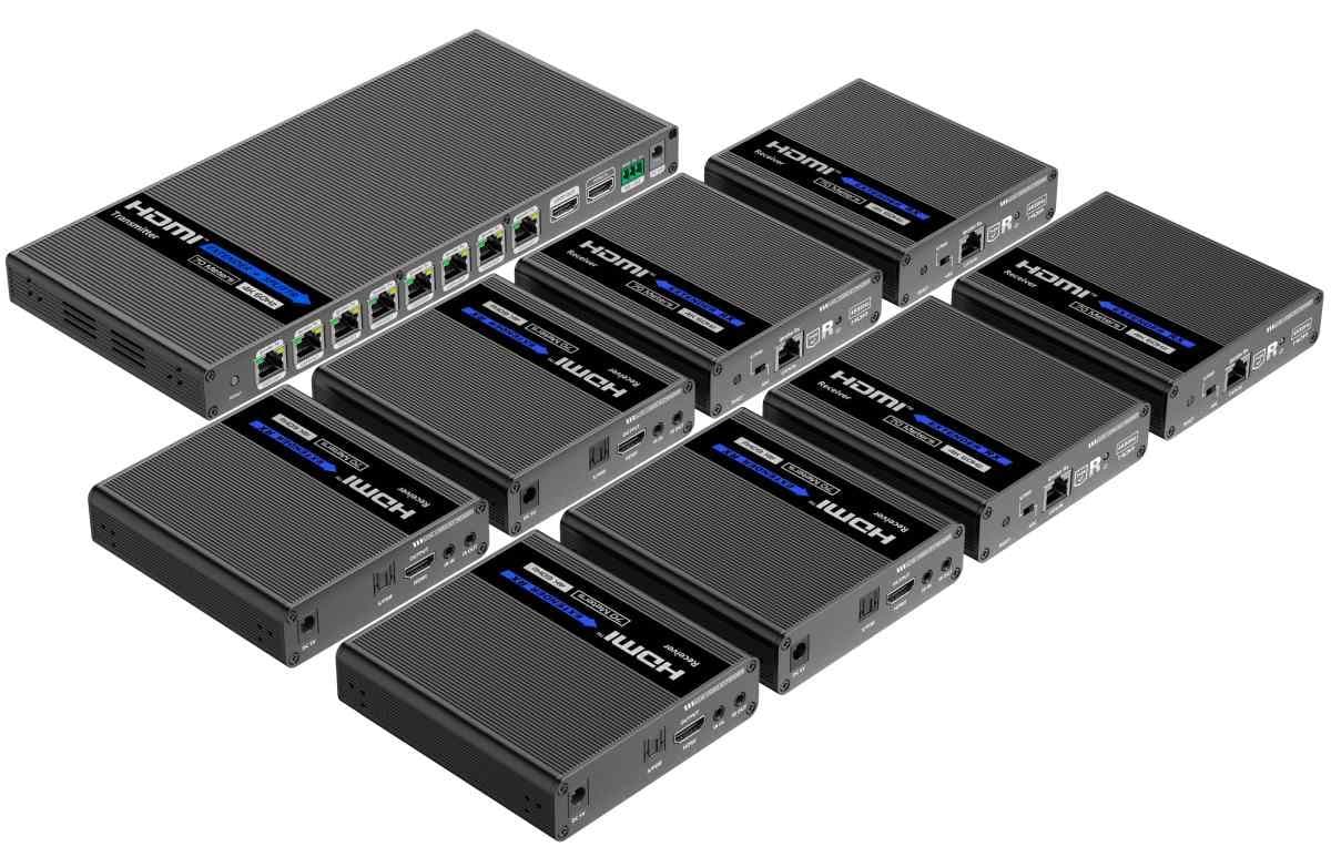 HDMI 1-8 split+extend,CAT6 6a 7,4K@60Hz,70m