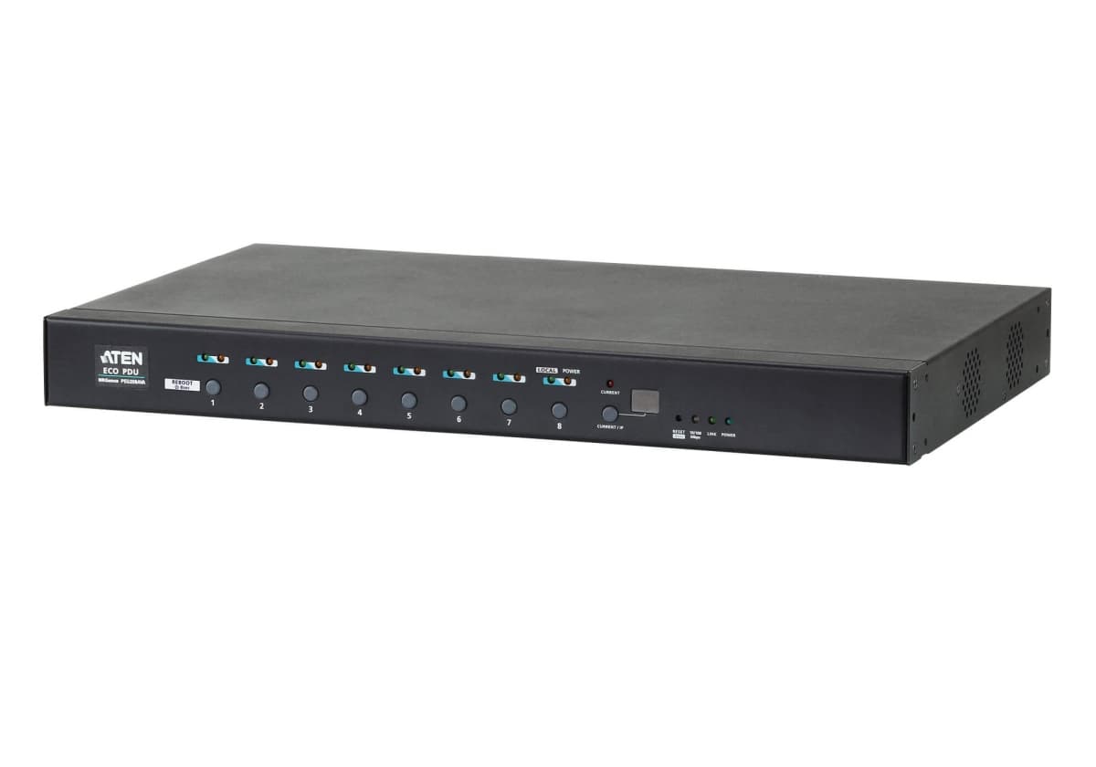 ATEN PDU 8x IEC320 C13+1xC19 over IP, 19",měření