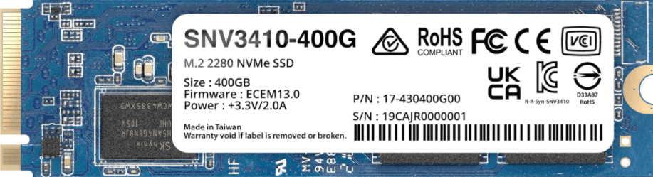 Synology SNV3410 400GB SSD M.2 NVMe 5R