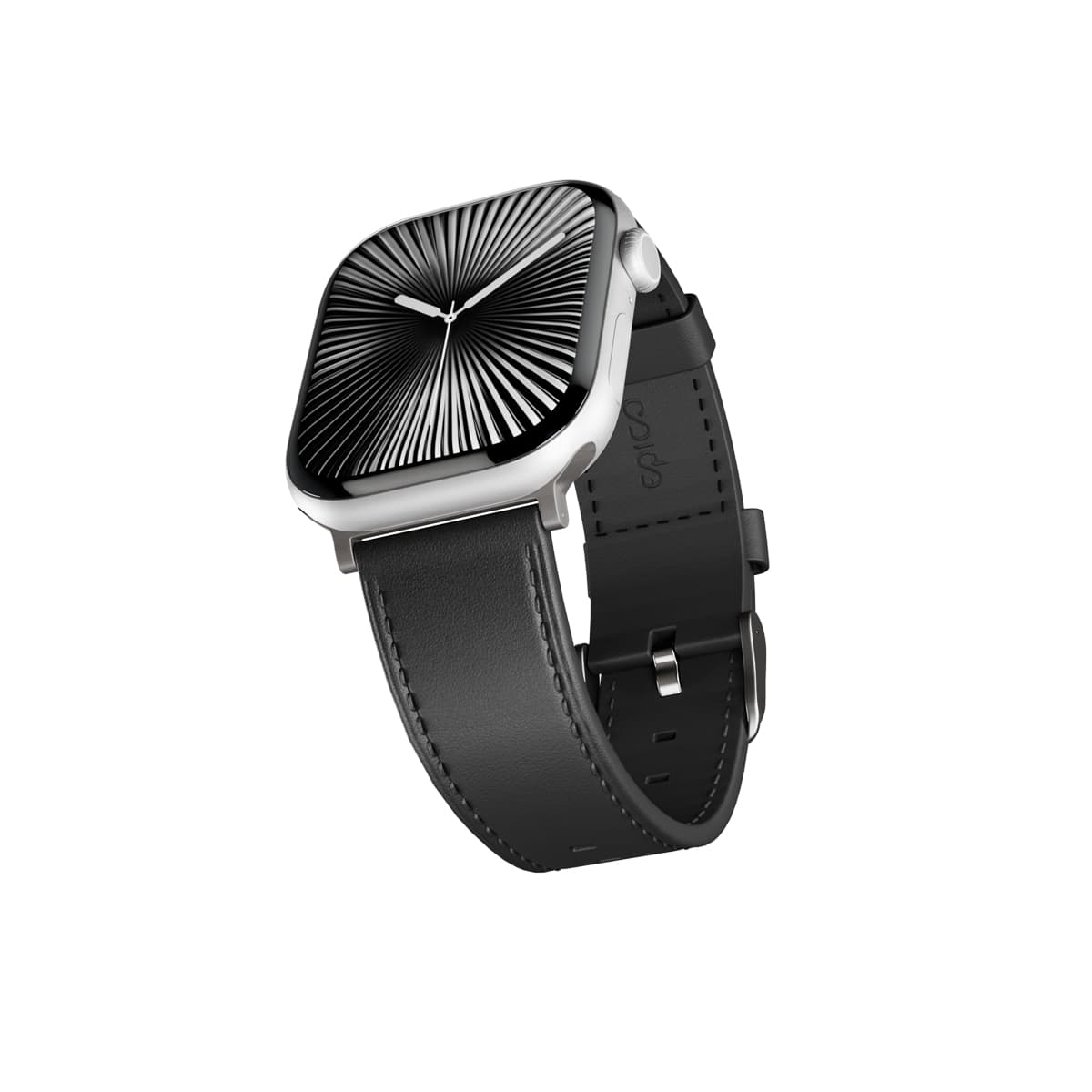 Epico Watch Strap Leather 42 44 45 46 49 - černá