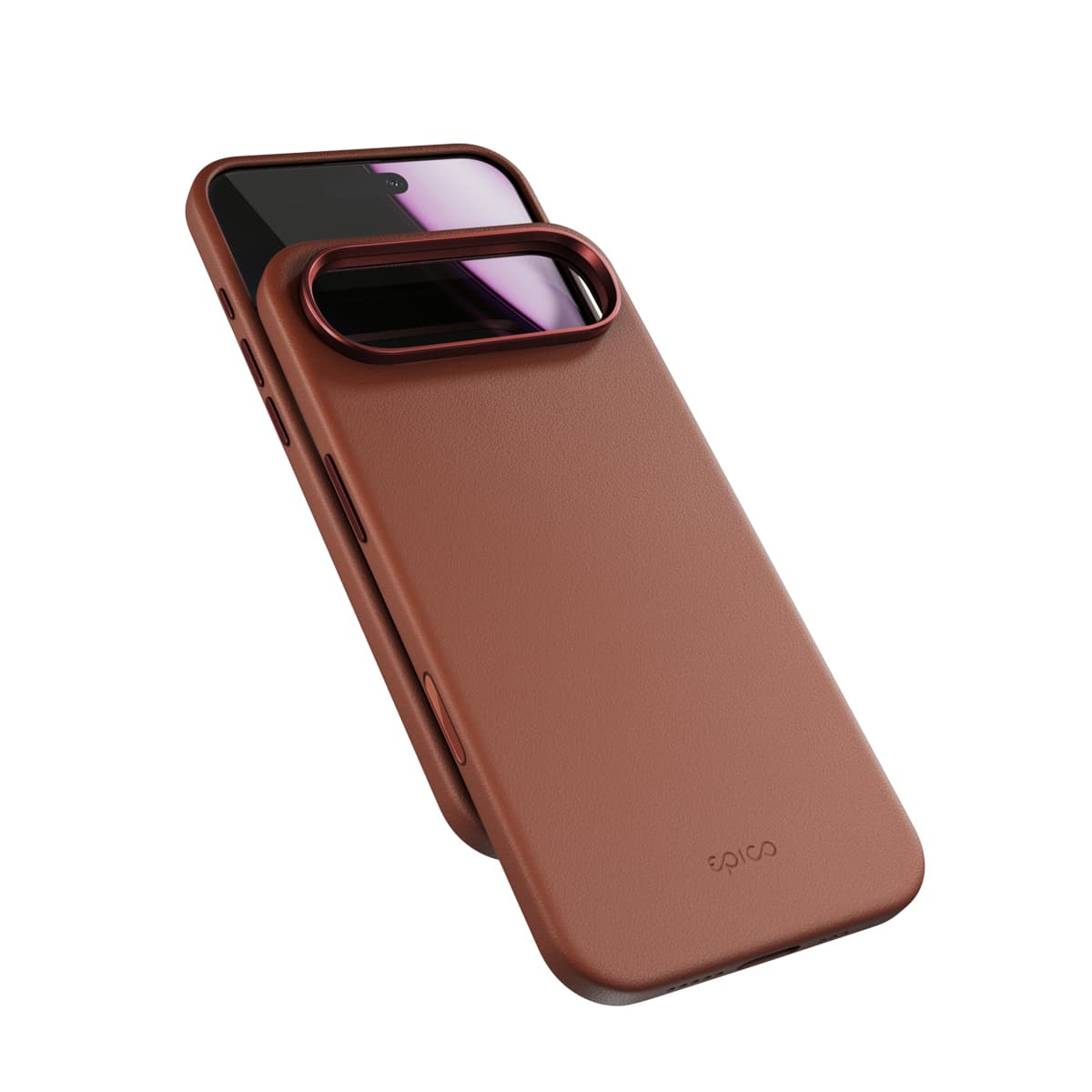 Epico Leather Mag+ Case iPhone Air - hnědá