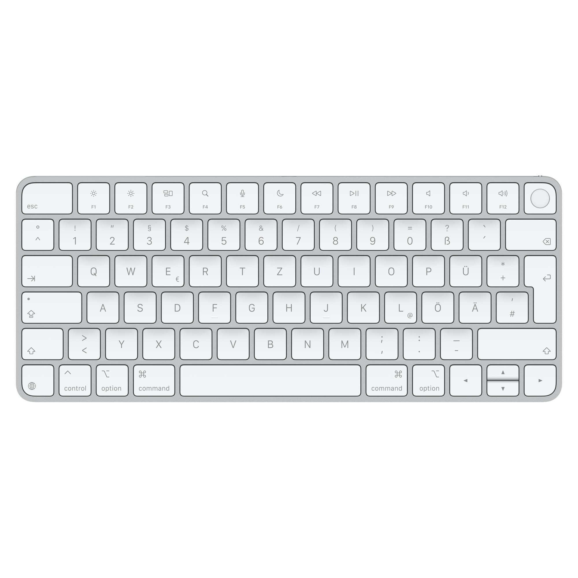 Apple Magic Keyboard Touch ID Bezdrátová Bluetooth GER layout Bílá