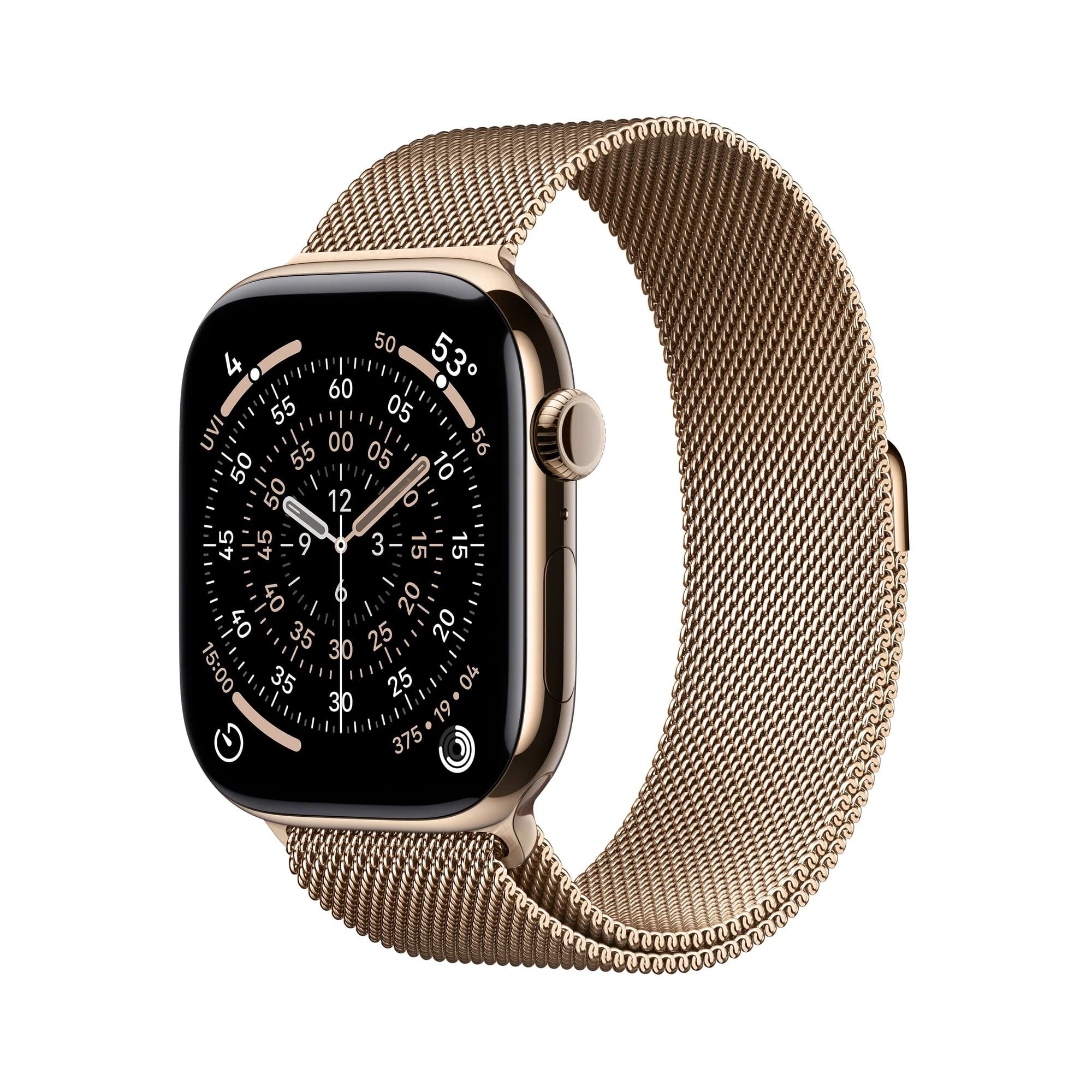 Apple Watch S11 Cell 46 Elegant Band Gold