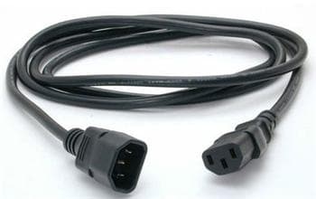 PremiumCord Prodlužovací kabel - síť 230V, IEC 320 C13 - C14, 0.5 m