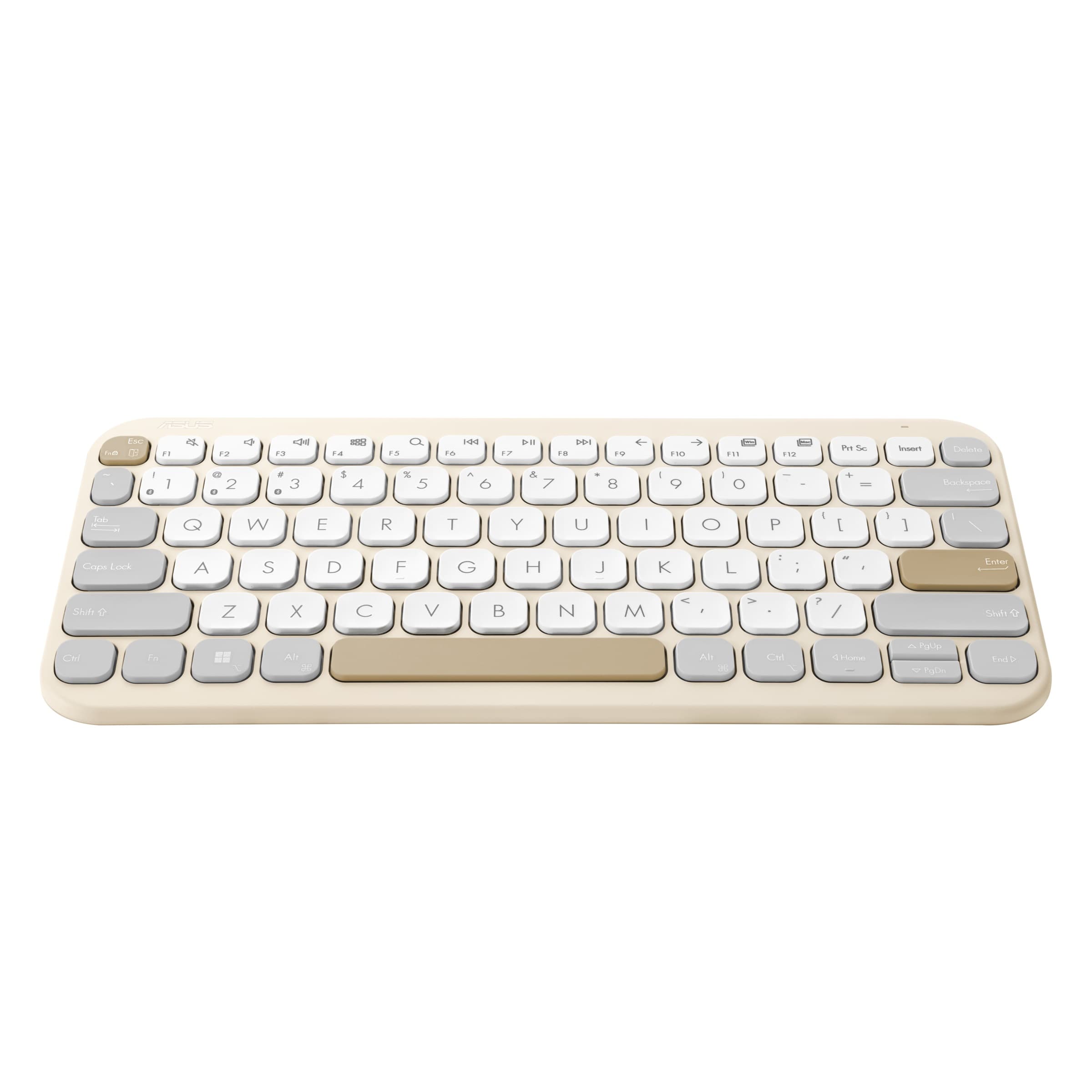 ASUS Marshmallow Keyboard KW100 Bezdrátová Bluetooth CZ-SK layout Béžová