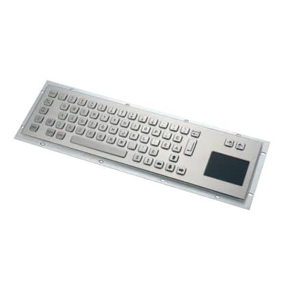 Průmyslová nerezová klávesnice s touchpadem do zástavby, CZ, USB, IP65