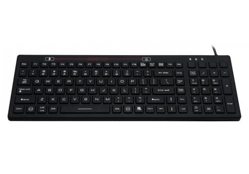 Průmyslová silikonová antibakteriální klávesnice, CZ, USB, IP68