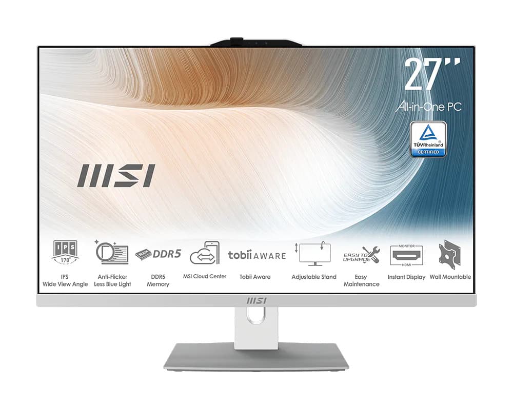 MSI Modern AM272P 1M-1402EU 27" FHD 5-120U 16GB 512GB Intel int W11H Bílá 3R