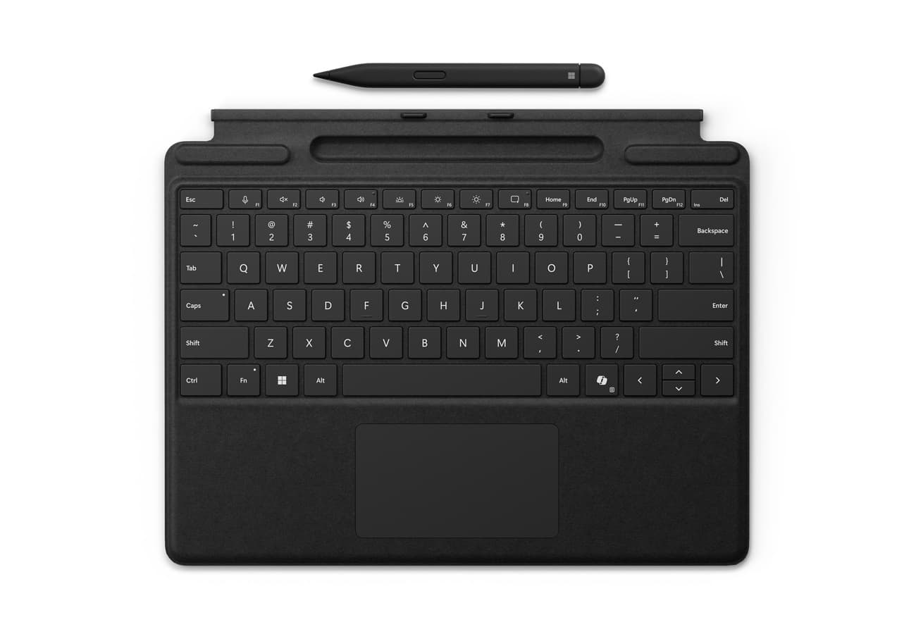 Microsoft Surface Pro Keyboard + Slim Pen 2 Bundle (Black), Commercial, ENG