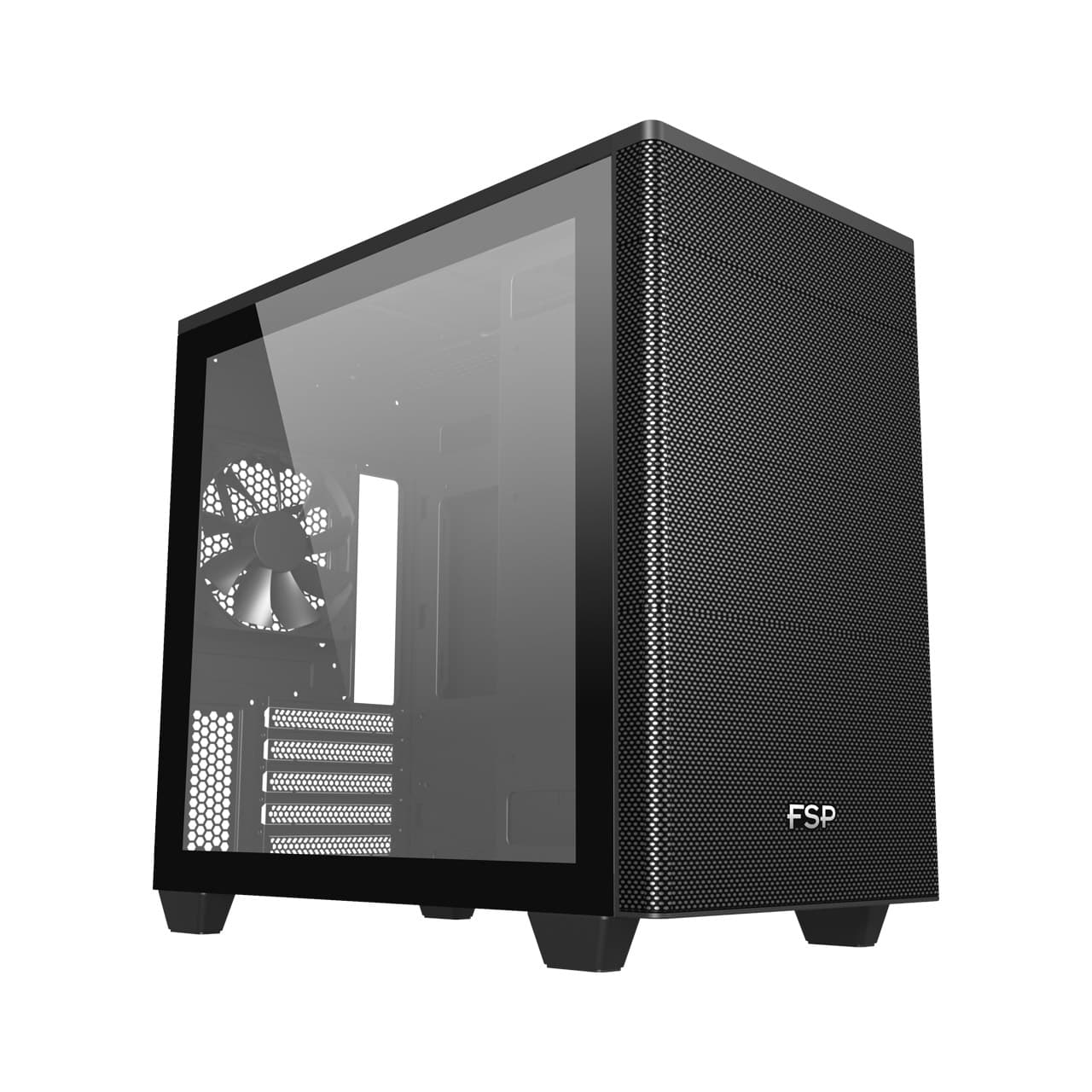 FSP CST360B Micro Tower Transpar. Černá