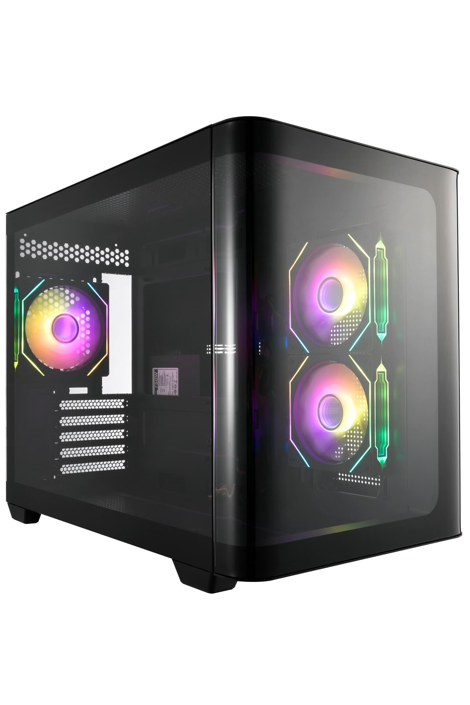 FSP S380-BA Micro ATX Transpar. Černá