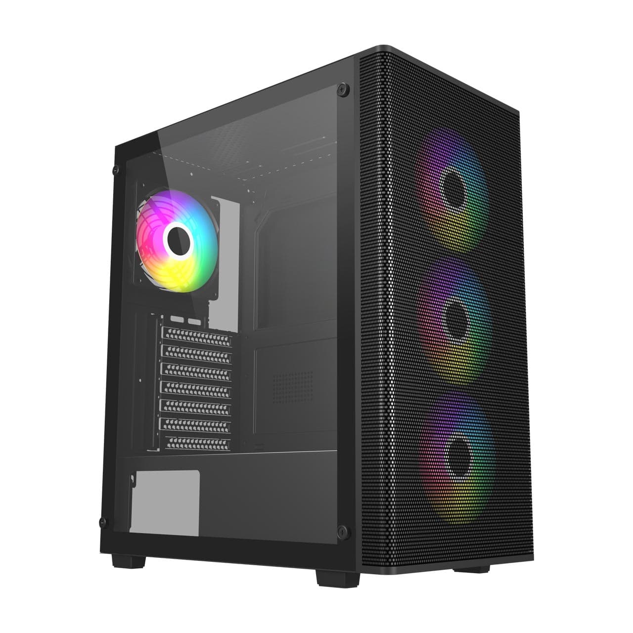 FSP M220 Midi Tower Transpar. Černá