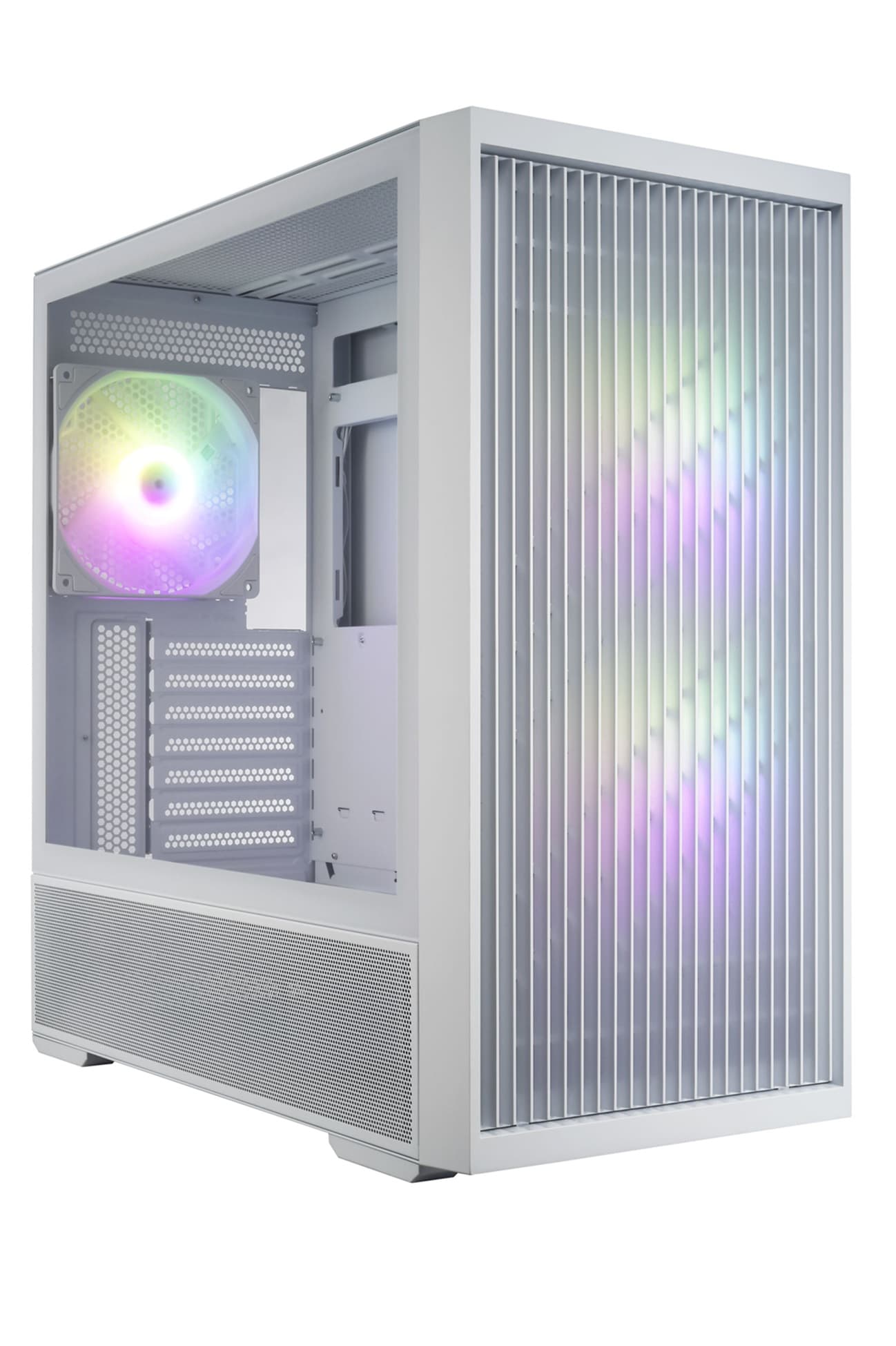 FSP M330-WA Midi Tower Transpar. Bílá