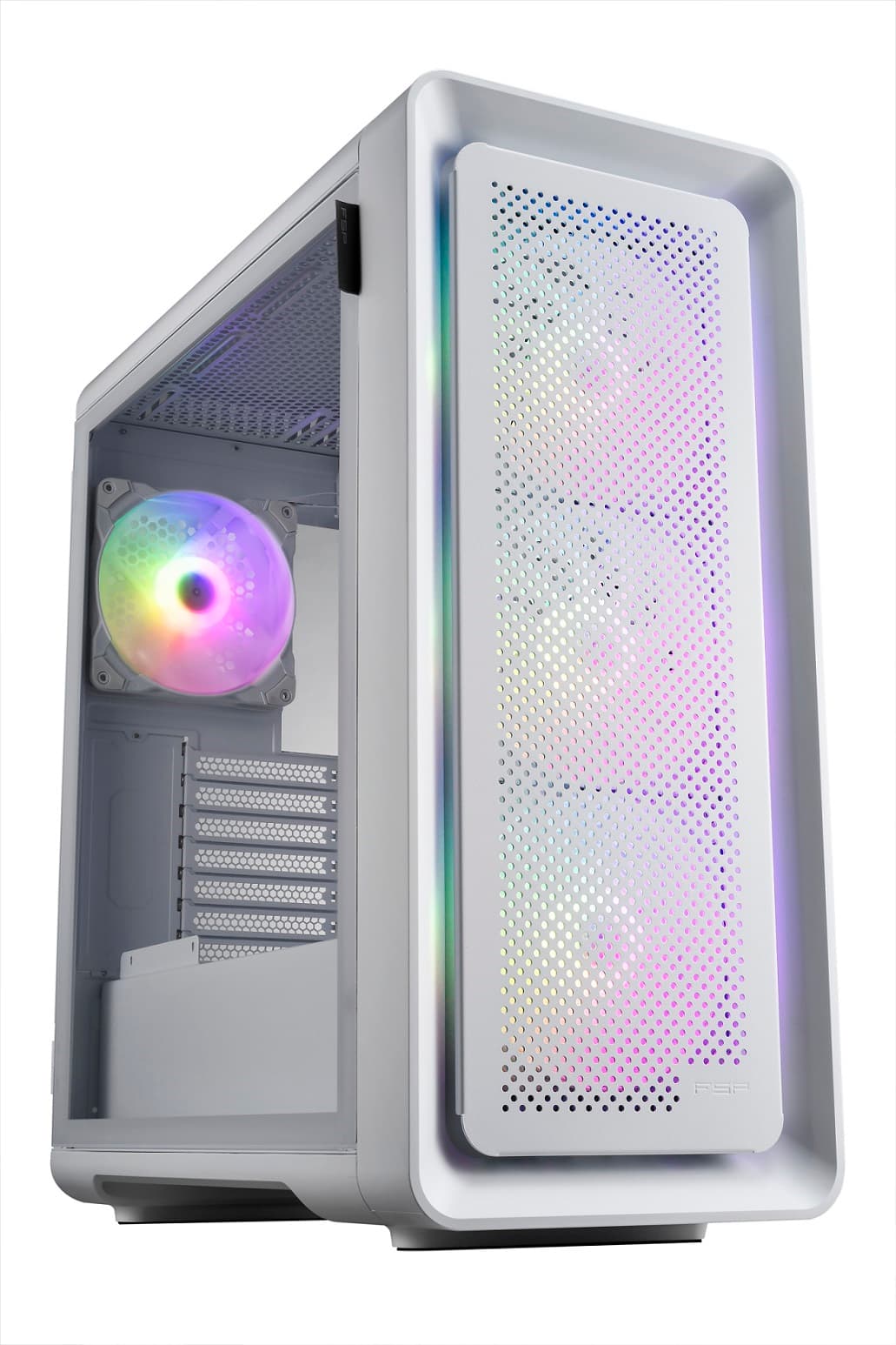 FSP CUT593P Big Tower Transpar. Bílá