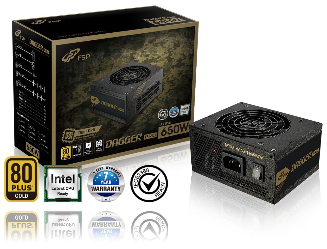FSP DAGGER PRO 650W SFX 80PLUS Gold Modular Retail