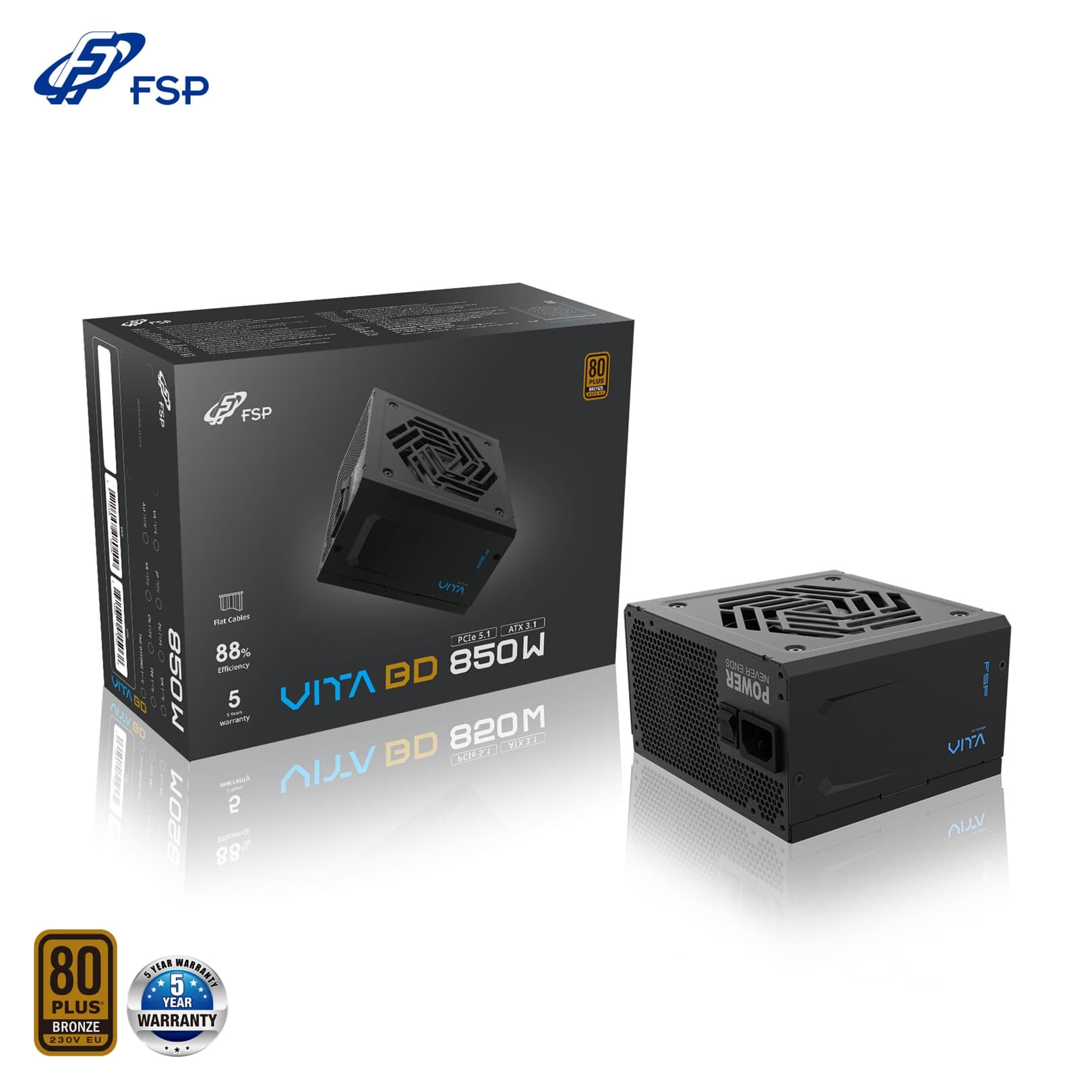 FSP VITA BD 850W ATX 3.1 80PLUS Bronze 230V Retail