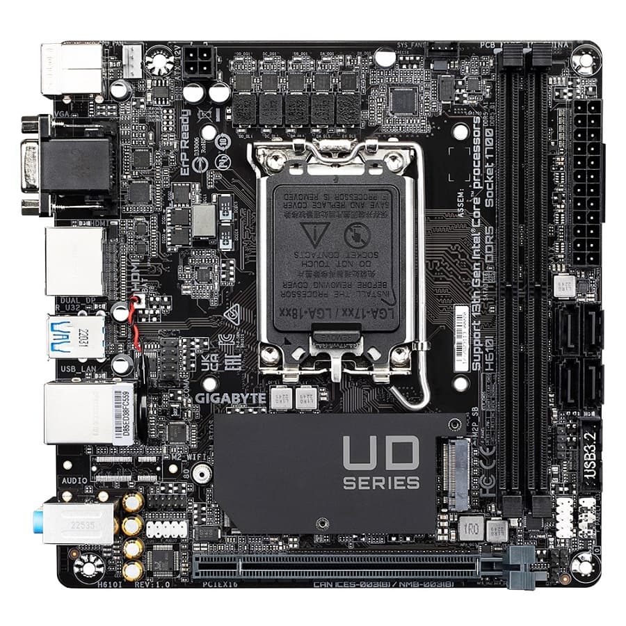 GIGABYTE H610I LGA 1700 mITX