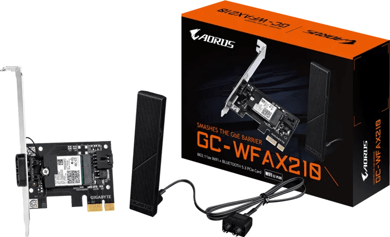 GIGABYTE PCI-E Wifi+BT 2400MBps 6E AX210 EZ-Plug
