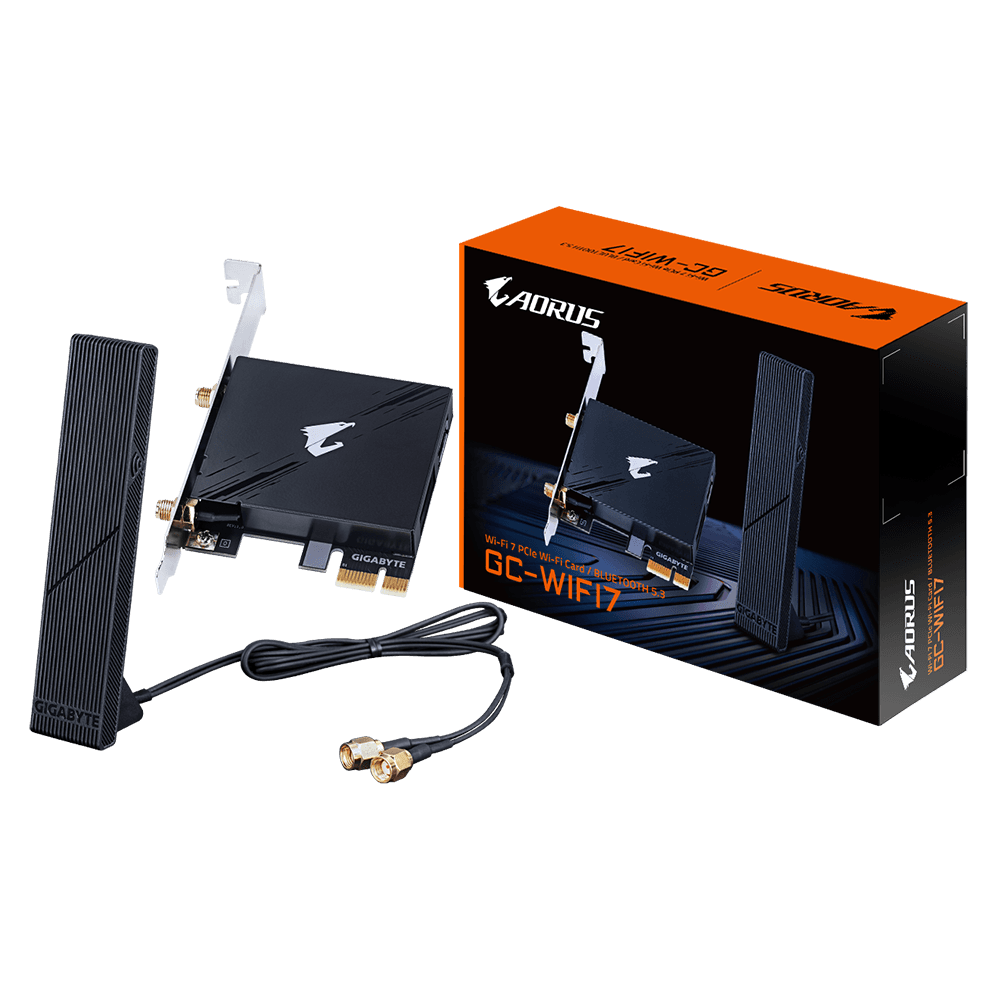 GIGABYTE PCI-E Wifi+BT 5800MBps Wi-Fi 7 BT 5.3