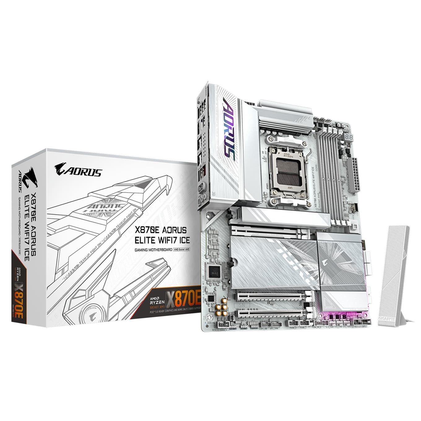 GIGABYTE X870E AORUS ELITE WIFI7 ICE AM5 ATX