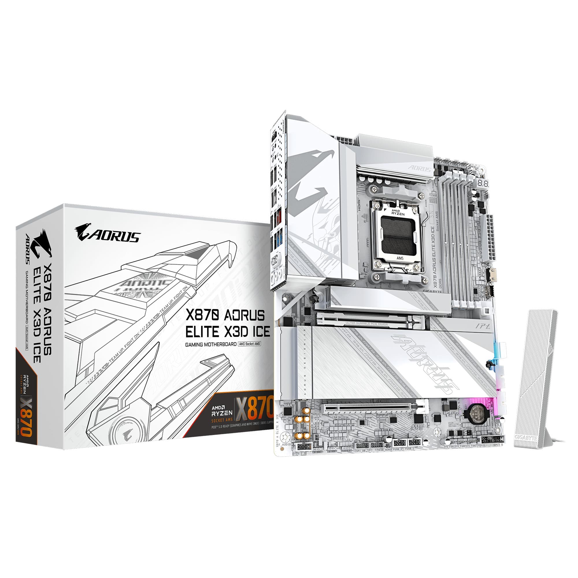 GIGABYTE X870 AORUS ELITE X3D ICE AM5 ATX