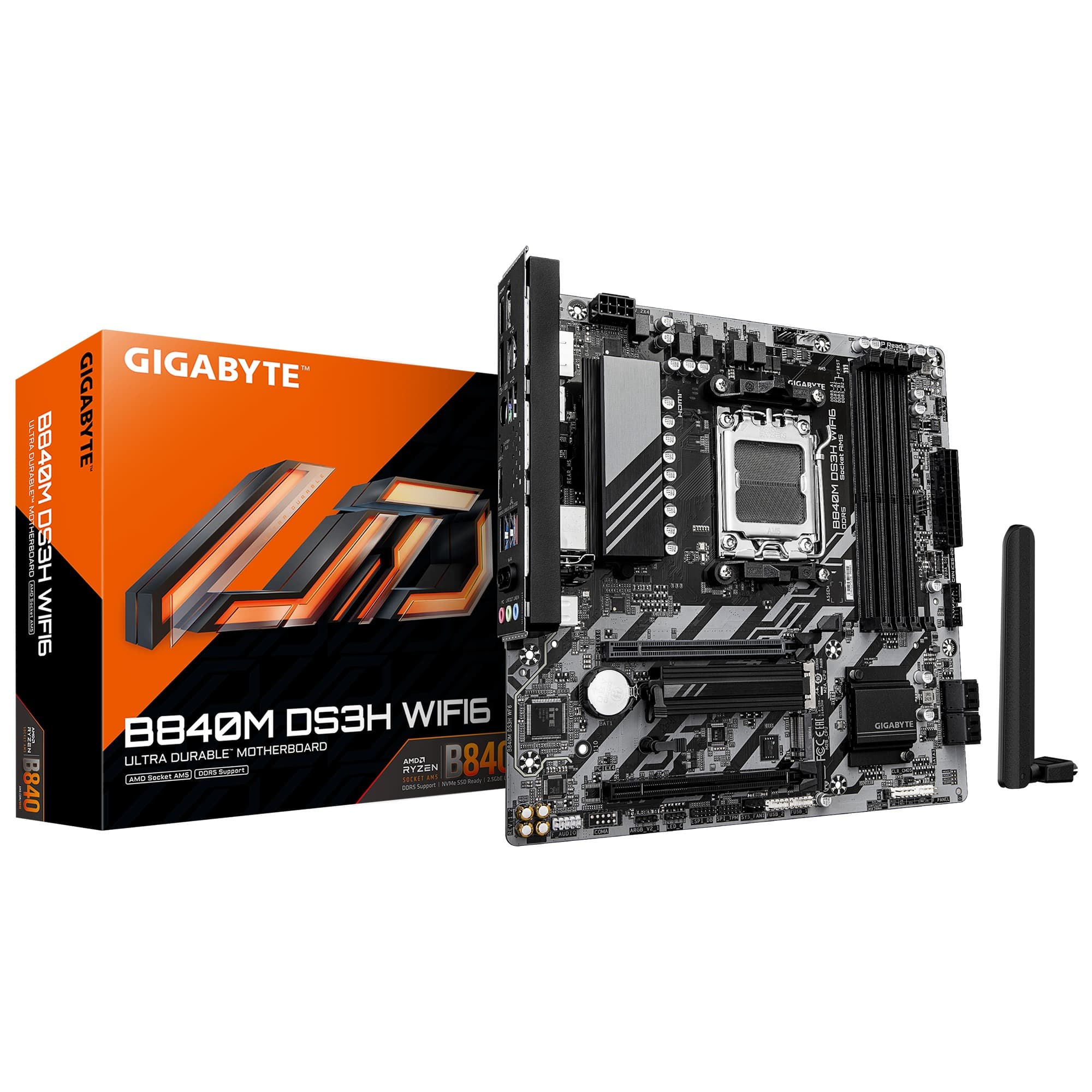 GIGABYTE B840M DS3H WIFI6 AM5 mATX