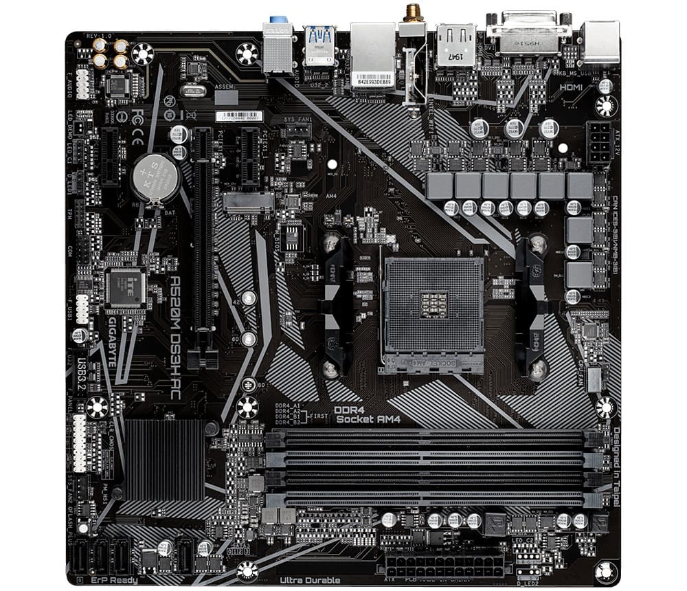 GIGABYTE A520M DS3H AC AM4 mATX