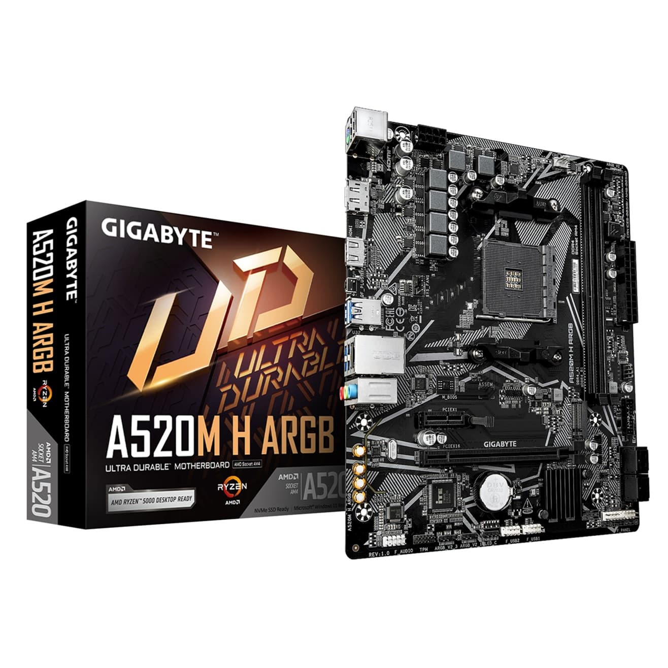 GIGABYTE A520M H ARGB AM4 mATX