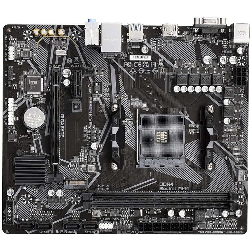 GIGABYTE A520M K V2 AM4 mATX
