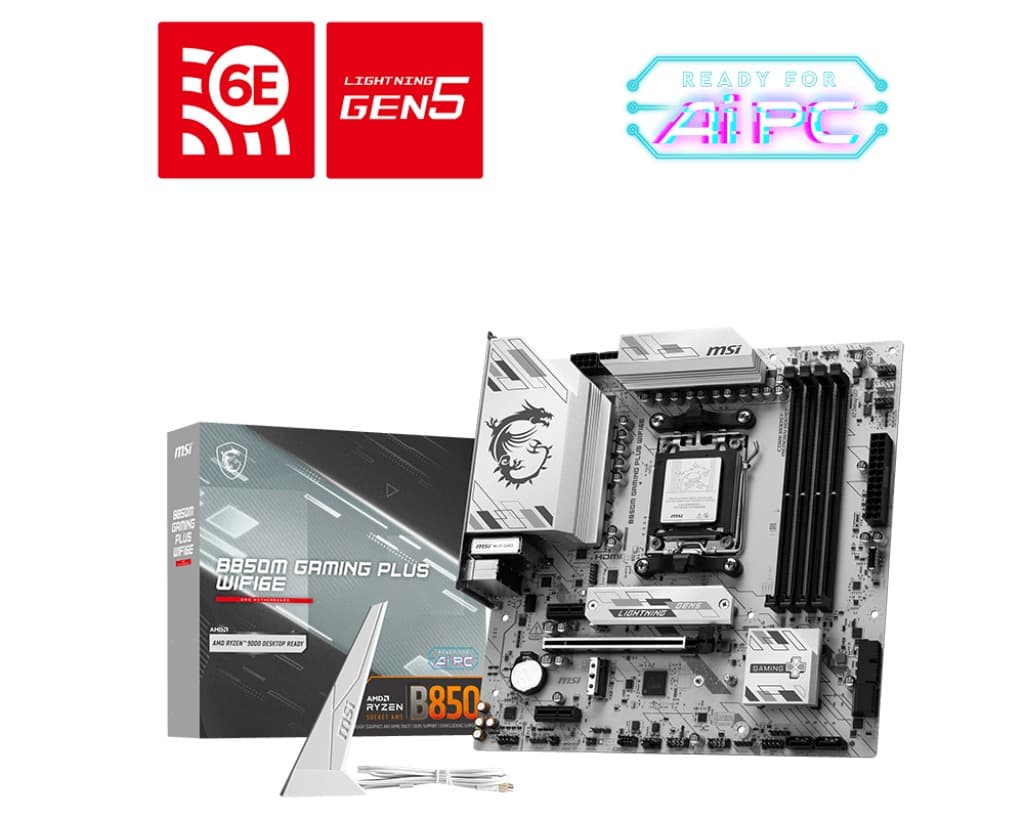 MSI B850M GAMING PLUS WIFI6E AM5 mATX