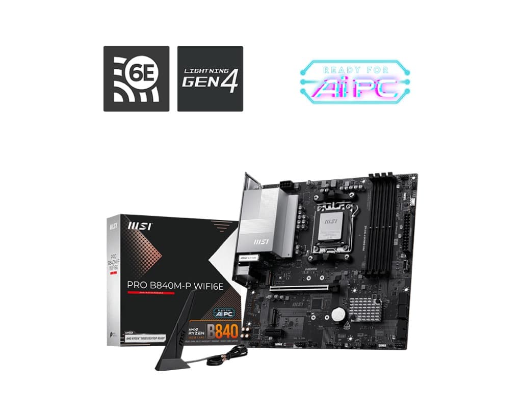 MSI PRO B840M-P WIFI6E AM5 mATX