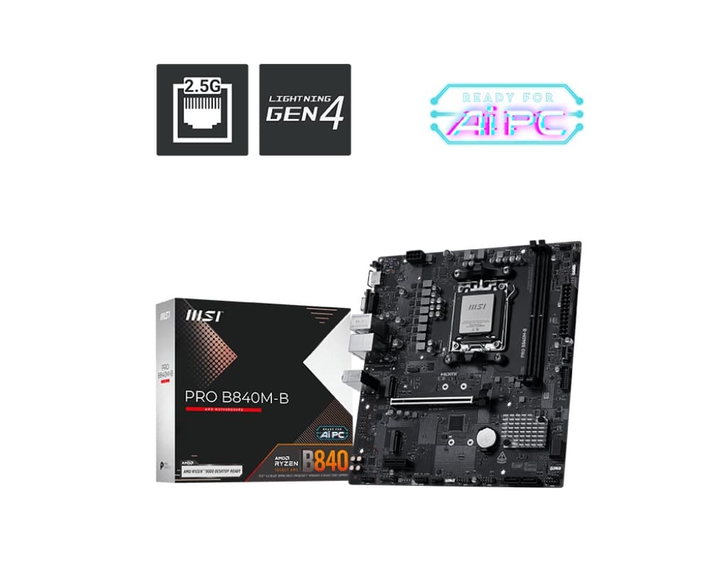 MSI PRO B840M-B AM5 mATX