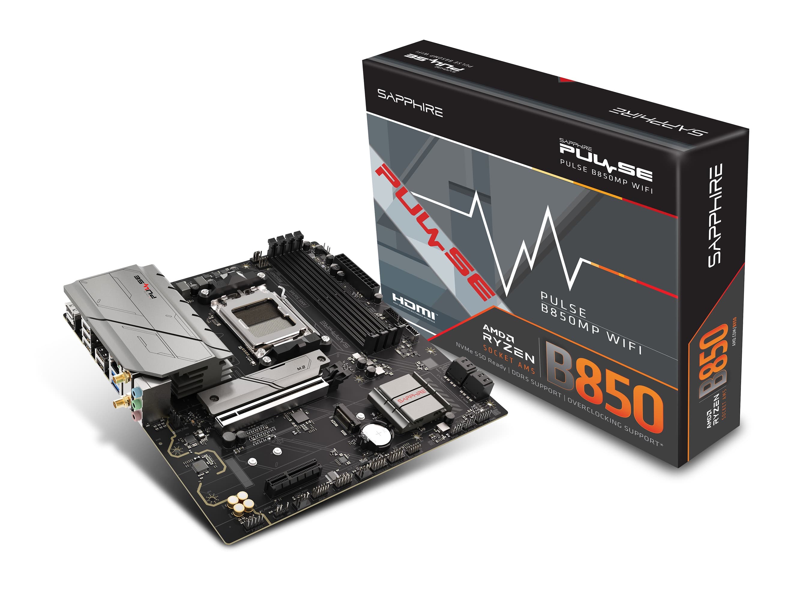 SAPPHIRE PULSE B850M WIFI AM5 mATX