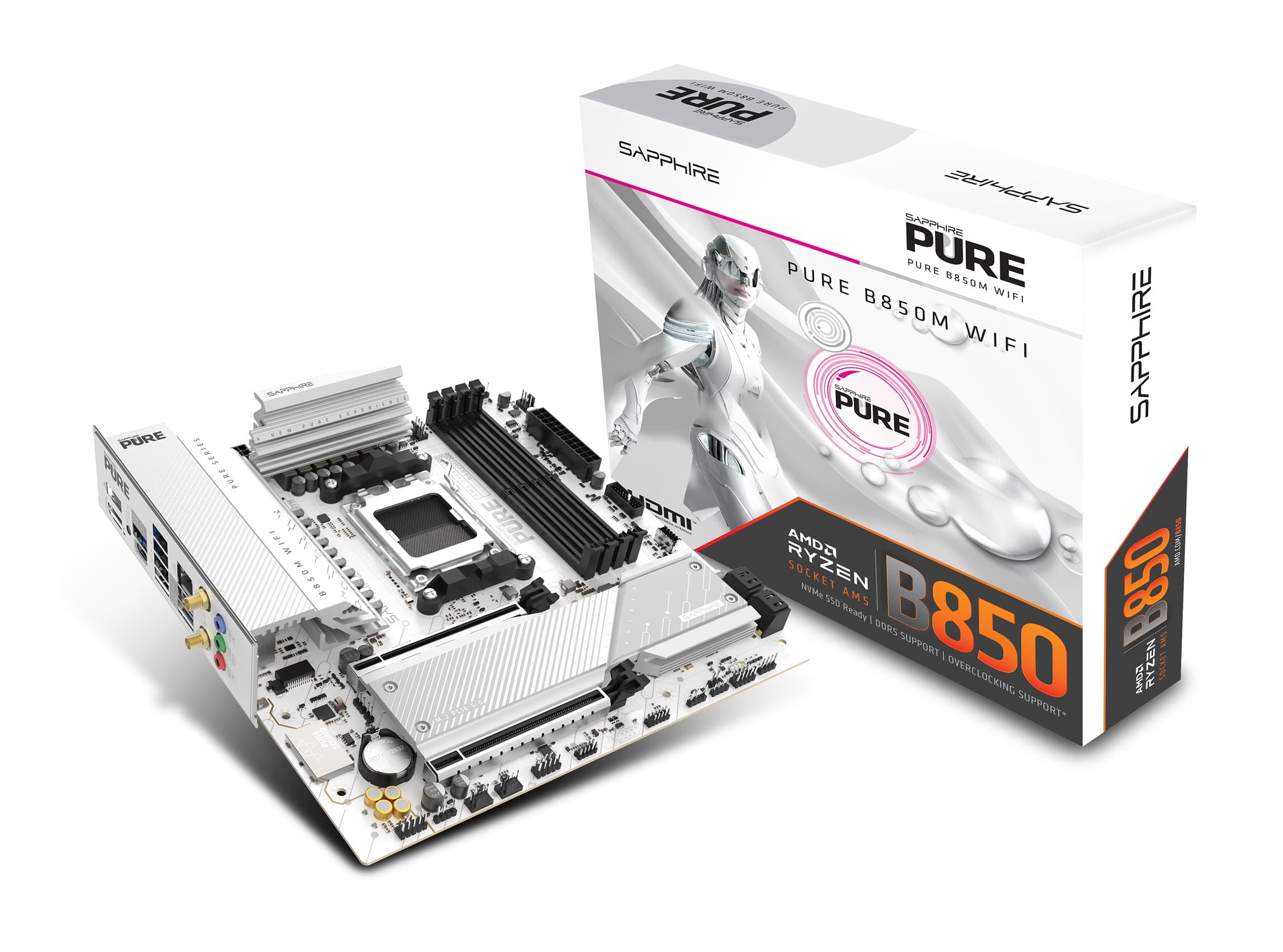 SAPPHIRE PURE B850M WIFI AM5 mATX