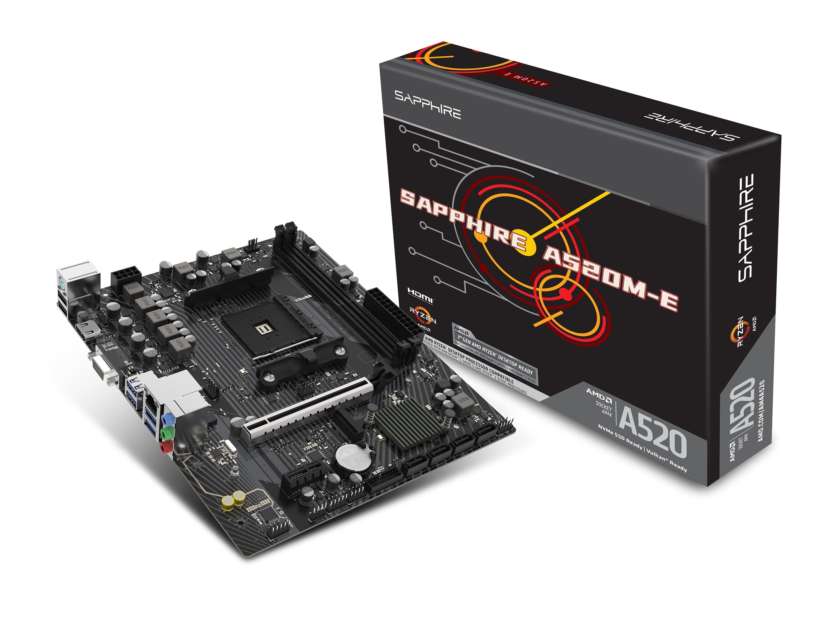 SAPPHIRE A520M-E AM4 mATX