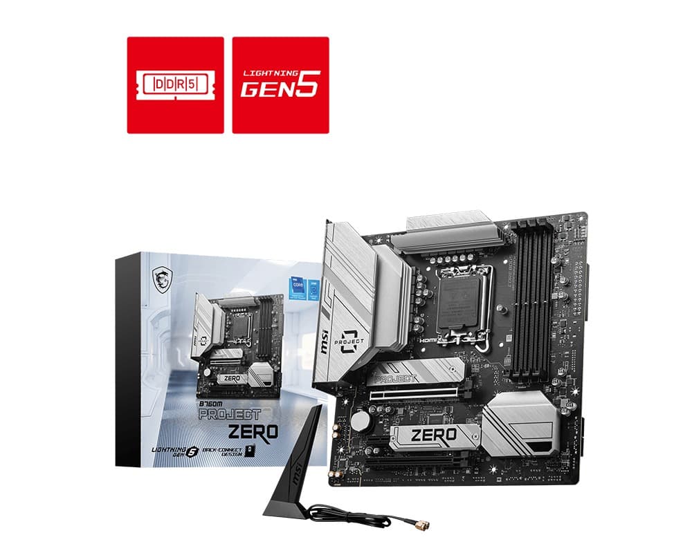 MSI B760M PROJECT ZERO LGA 1700 mATX