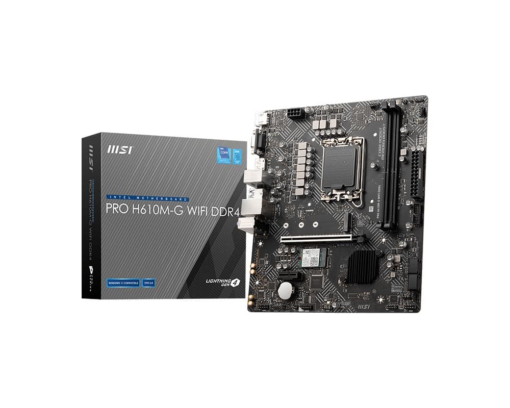 MSI PRO H610M-G WIFI DDR4 LGA 1700 mATX