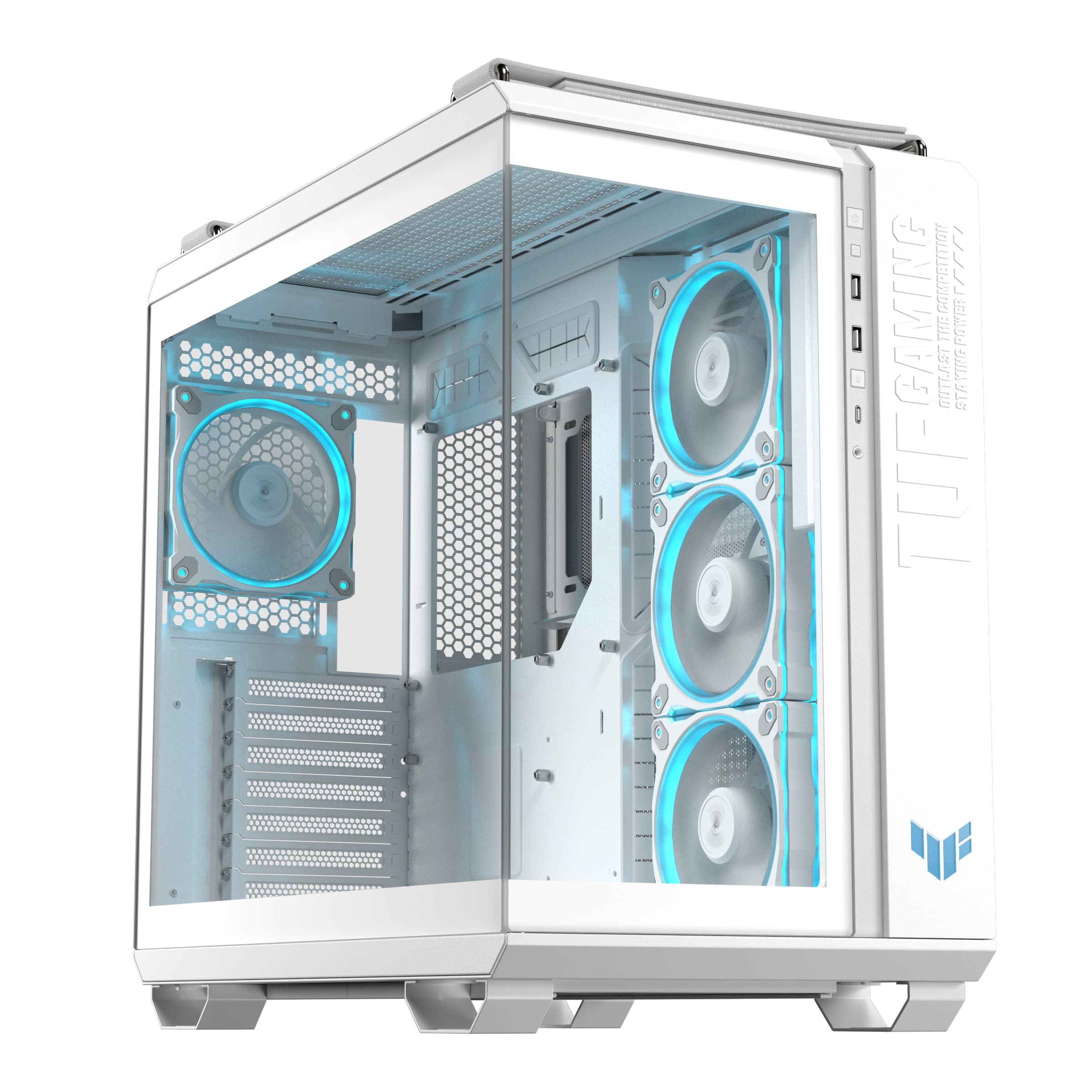 ASUS case GT502 HORIZON WHITE,ARGB, TEMPERED GLASS