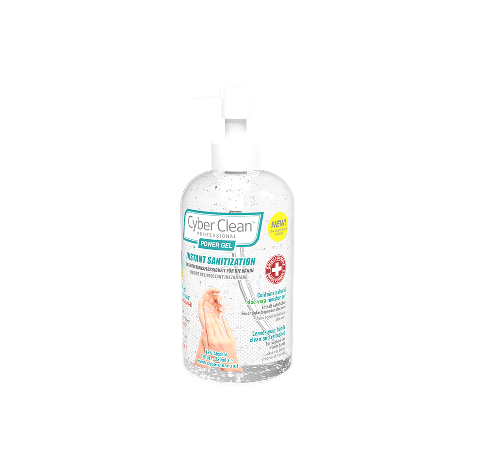 CyberClean POWER GEL - instant liquid sanitizer 7 oz 220 ml (47029)