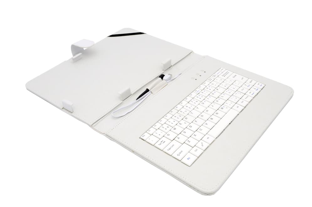 AIREN AiTab Leather Case 4 with USB Keyboard 10" WHITE (CZ SK DE UK US.. layout)