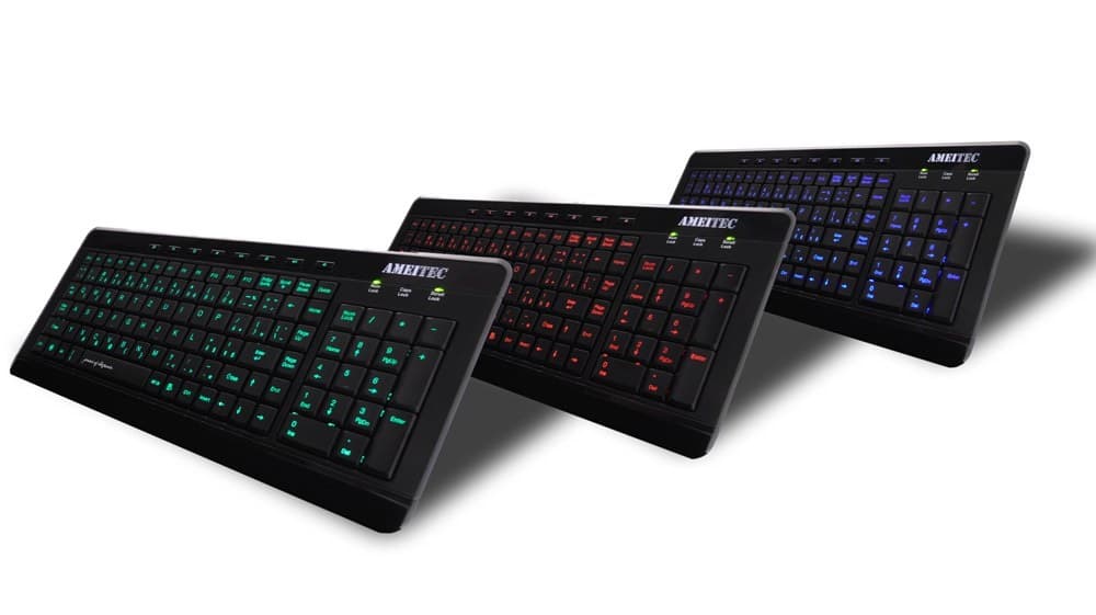 AMEI AM-K3001R Drátová USB CZ layout Černá