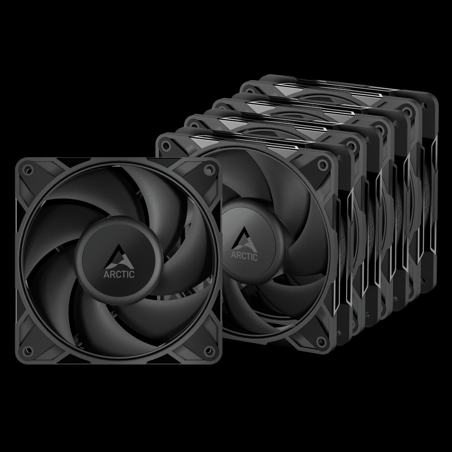 ARCTIC P12 Pro PST - 120mm PWM ventilátor s rozdělovačem kabelů (balení po 5 kusech)