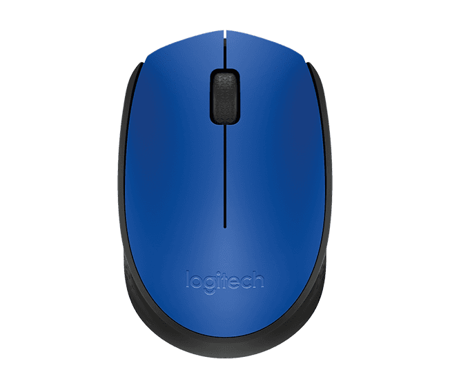 Logitech M171 Kancelářská Optická 1 000 DPI Bezdrátová USB Černá-modrá