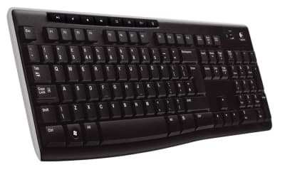 Logitech K270 Bezdrátová USB CZ-SK layout Černá