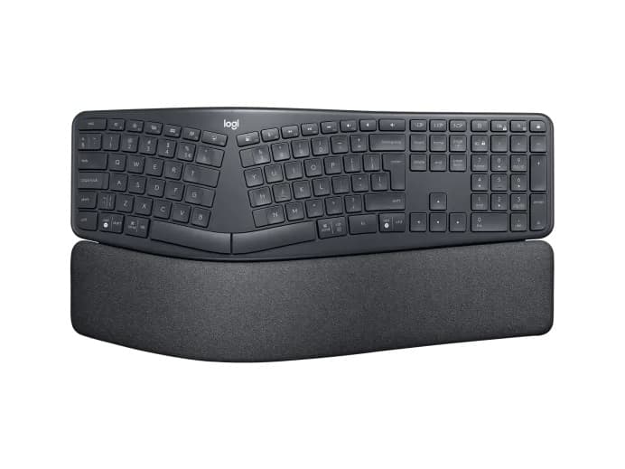 Logitech ERGO K860 for Business Bezdrátová USB + Bluetooth US layout Černá