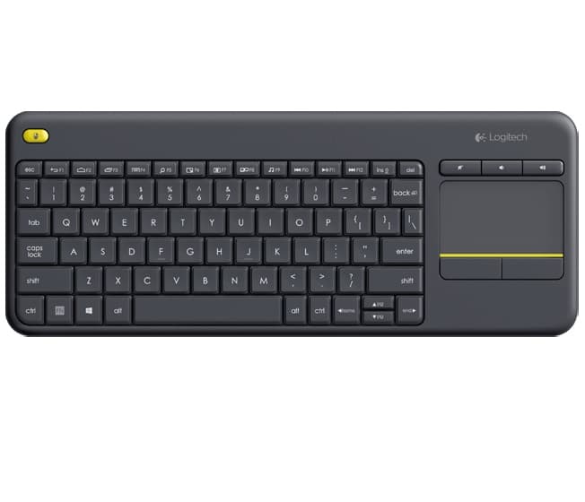 Logitech K400 plus Bezdrátová USB US layout Černá